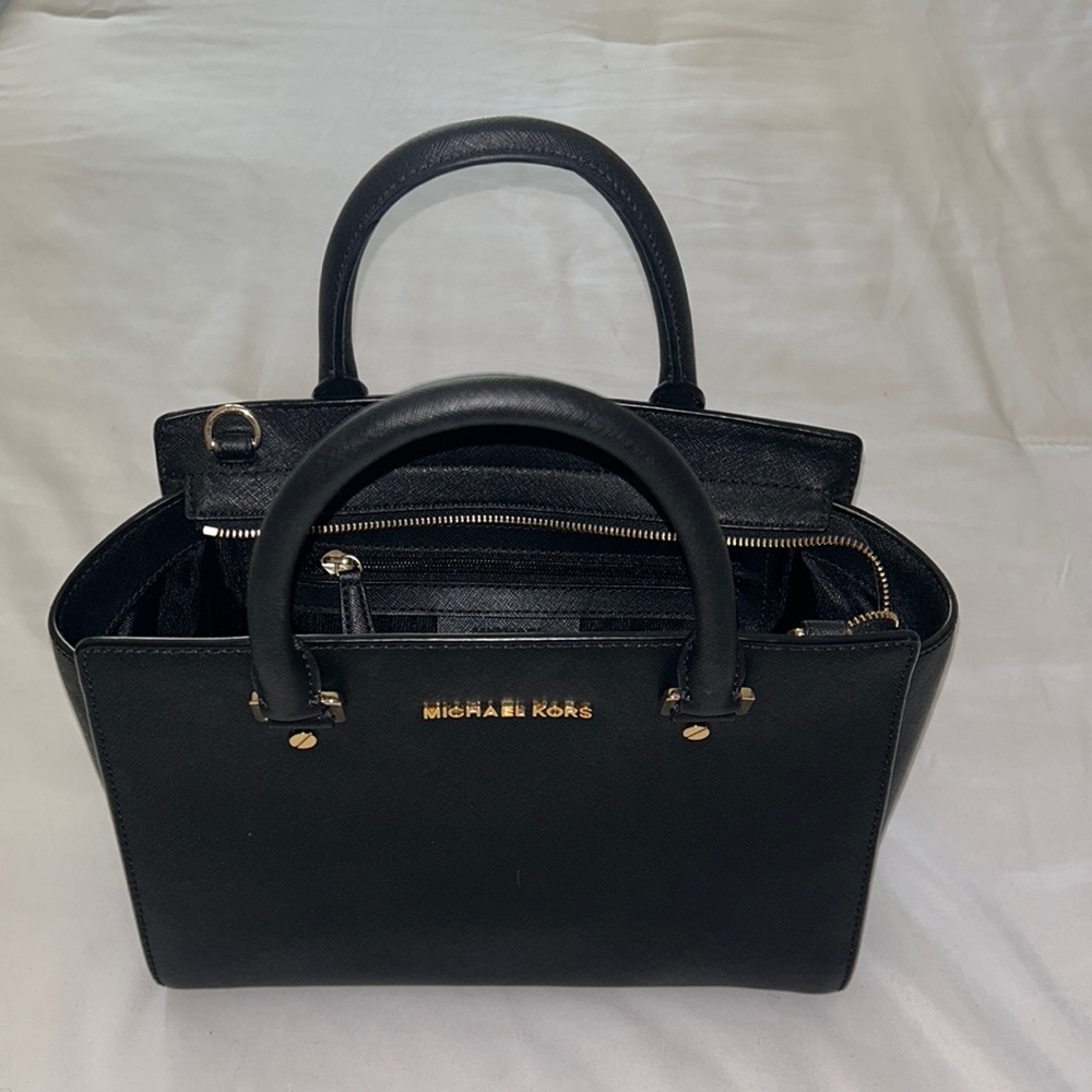 Black handbag
